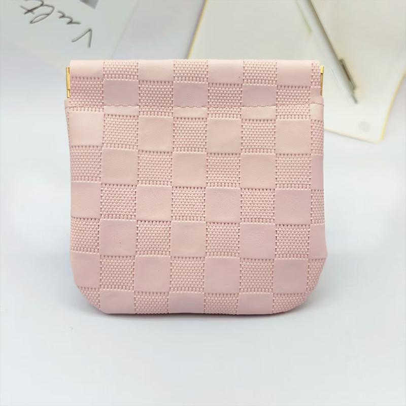Automatic Closing Card Holder Fashion Plaid Pu Leather Storage Bag Earphone Bag Portable Travel Cosmetic Bag рожевий
Automatic Closing Card Holder Fashion Plaid Pu Leather Storage Bag Earphone Bag Portable Travel Cosmetic Bag рожевий