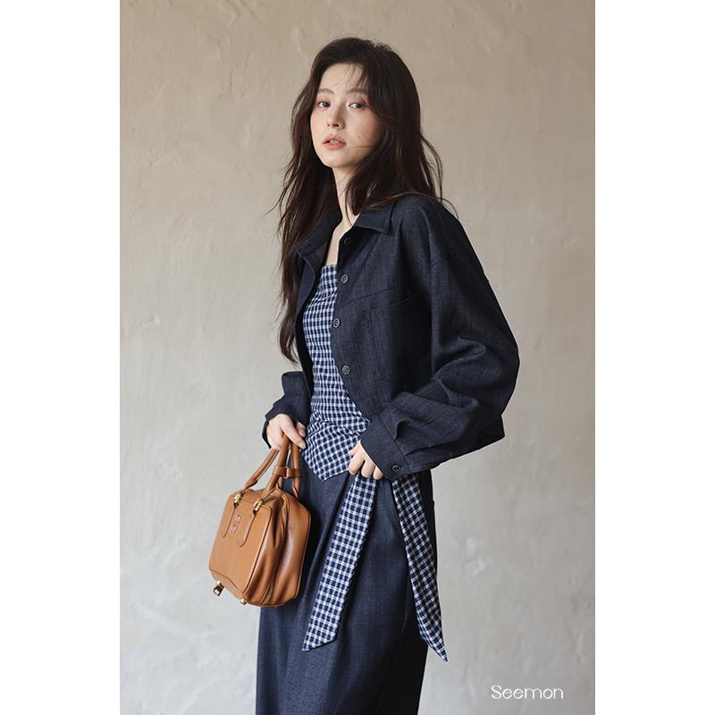 2025 Yimeng Autumn Korean Style Navy Blue Jacket & Strappy Casual Pants Set Large
2025 Yimeng Autumn Korean Style Navy Blue Jacket & Strappy Casual Pants Set Large