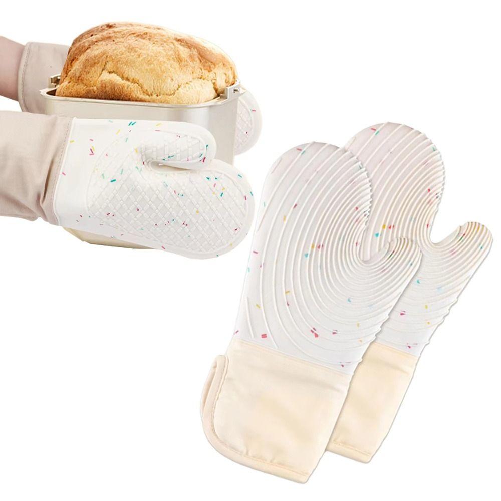 Anti Scalding Silicone Oven Mitts Waterproof Cotton Baking Mittens Kitchen Baking Gloves Barbecue белый
Anti Scalding Silicone Oven Mitts Waterproof Cotton Baking Mittens Kitchen Baking Gloves Barbecue белый