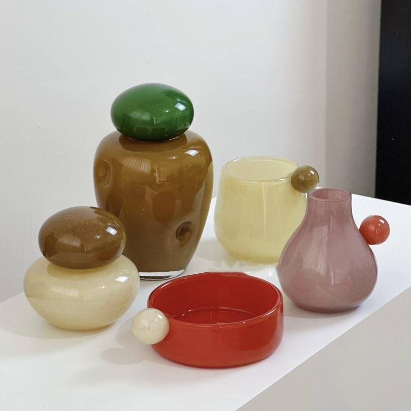 Glass Vase Colored Geometric Sphere Flower Pot Hydroponic Accessories Terrarium Flower Vase Home Decoration Accessories
Glass Vase Colored Geometric Sphere Flower Pot Hydroponic Accessories Terrarium Flower Vase Home Decoration Accessories