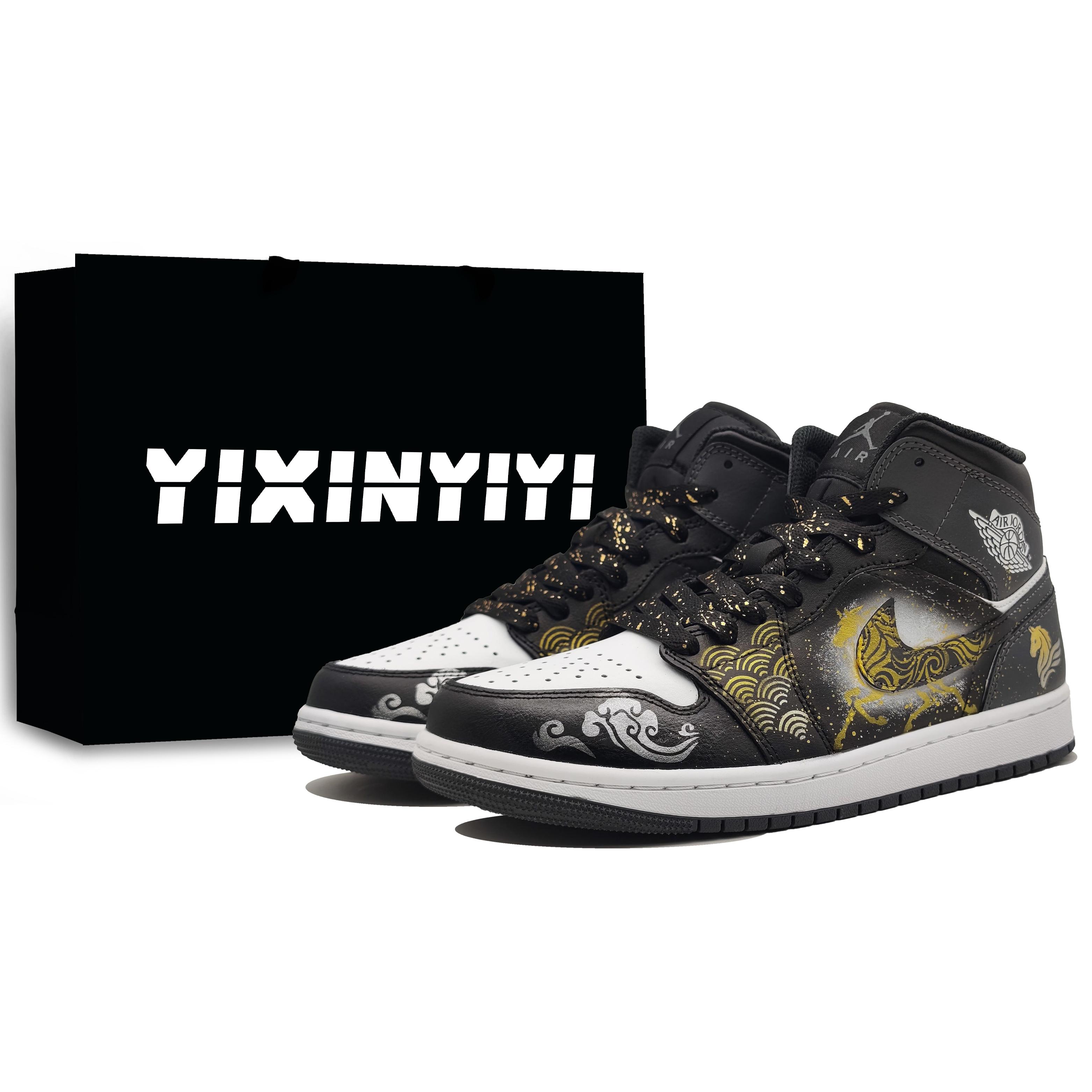 Jordan Air Jordan 1 Abrasion Resistant Mid top Vintage Basketball Shoes Men s Royal Horse Gold DQ8426-001(Team400-) 44
Jordan Air Jordan 1 Abrasion Resistant Mid top Vintage Basketball Shoes Men s Royal Horse Gold DQ8426-001(Team400-) 44
