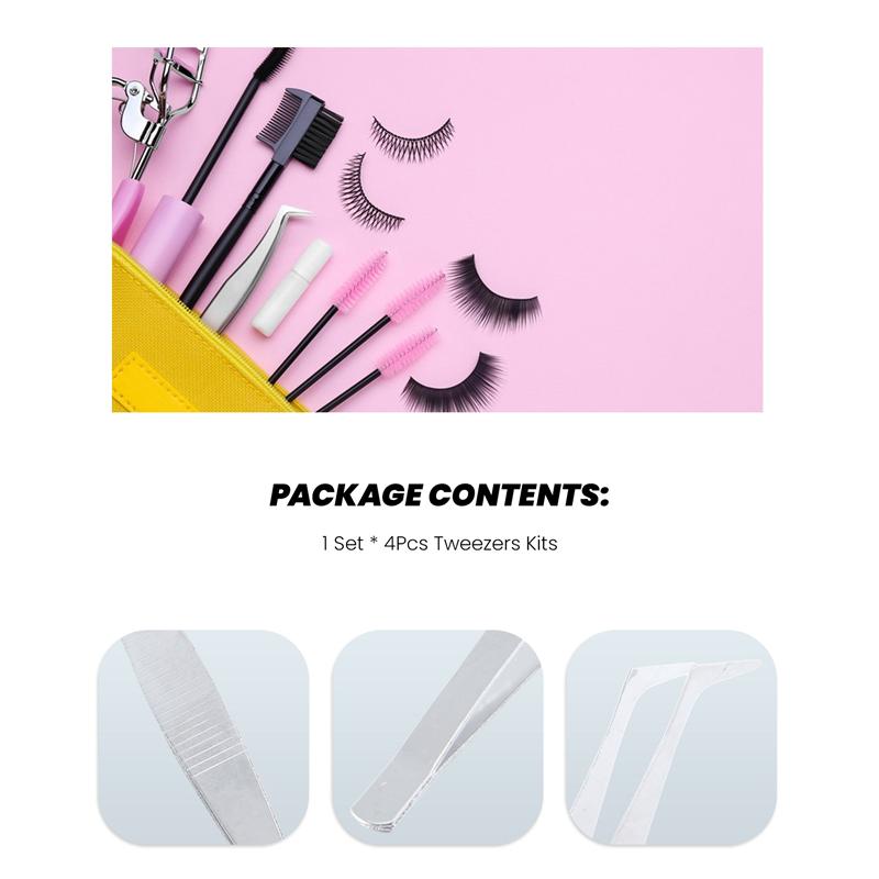 A34R 4Pcs/Set Precision Tweezers Stainless Steel Thick Electronics Forceps Eyebrow Tweezers Anti-Skid Makeup Repair Multi Tools срібний
A34R 4Pcs/Set Precision Tweezers Stainless Steel Thick Electronics Forceps Eyebrow Tweezers Anti-Skid Makeup Repair Multi Tools срібний