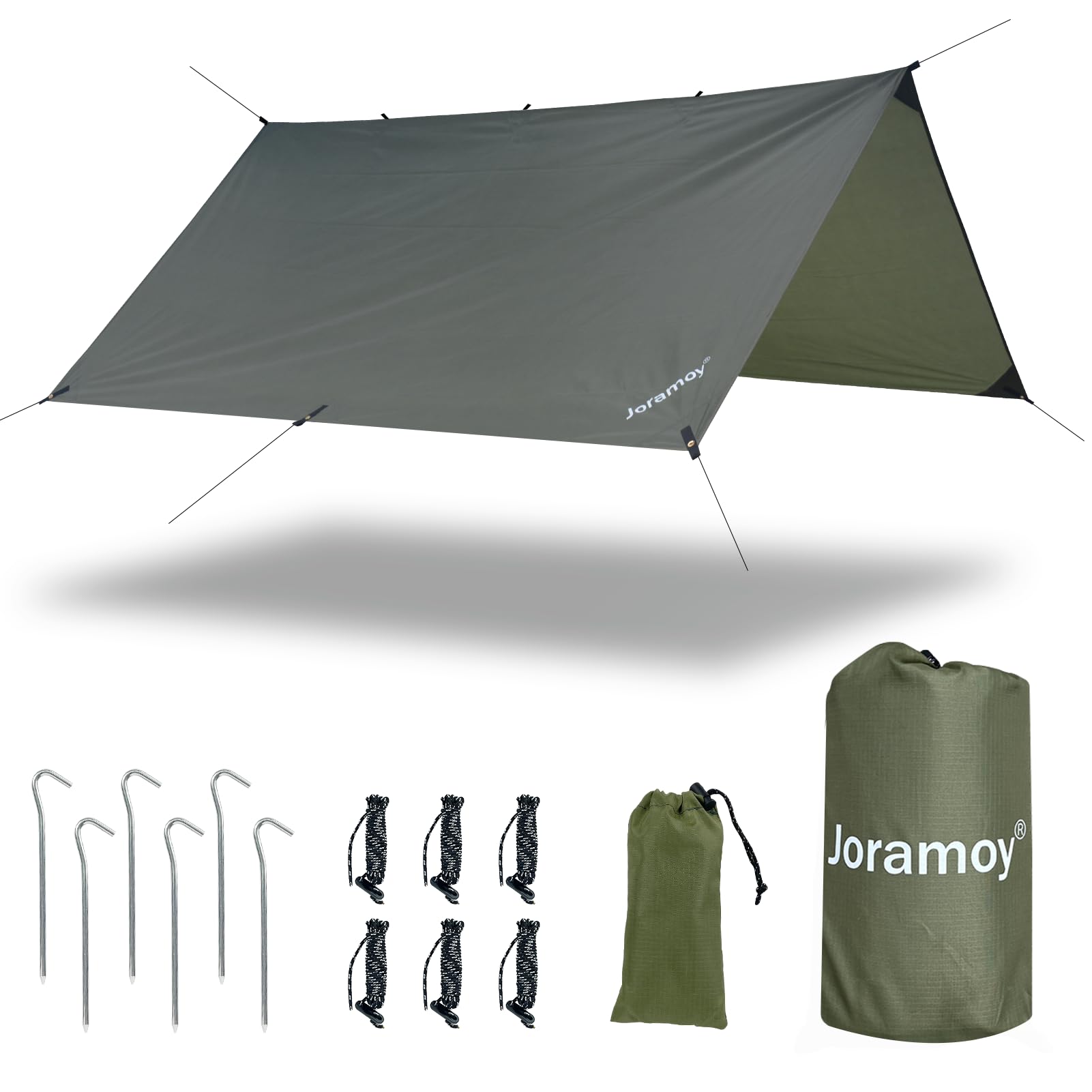 Joramoy Hammock Rainfly 10x10ft Waterproof Camping Tarp Portable Tent Tarp Premium Backpacking Tarp Shelter with UV Protection Layer for Camping
Joramoy Hammock Rainfly 10x10ft Waterproof Camping Tarp Portable Tent Tarp Premium Backpacking Tarp Shelter with UV Protection Layer for Camping
