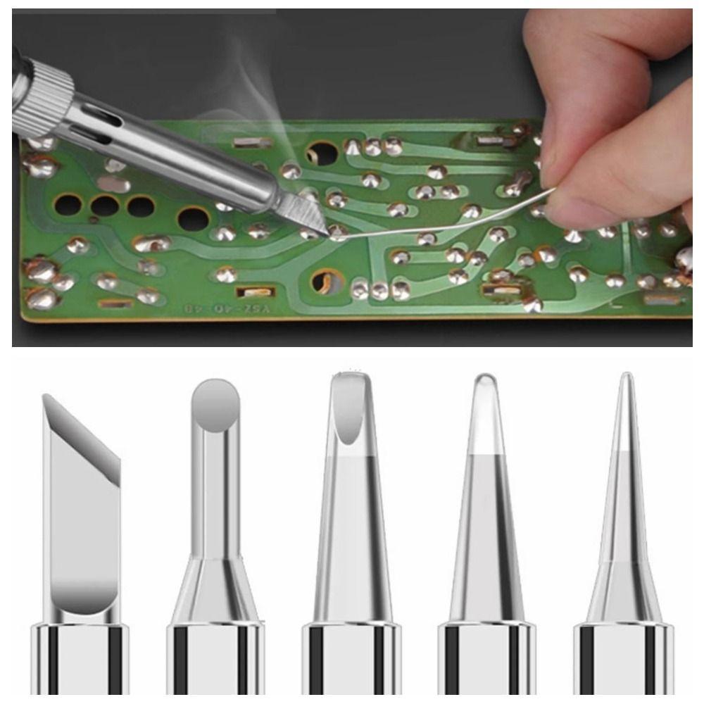 Heat resistant Welding Tip Pure Copper Welding Replacement Tip Soldering Iron Tip Soldering Tools срібний
Heat resistant Welding Tip Pure Copper Welding Replacement Tip Soldering Iron Tip Soldering Tools срібний