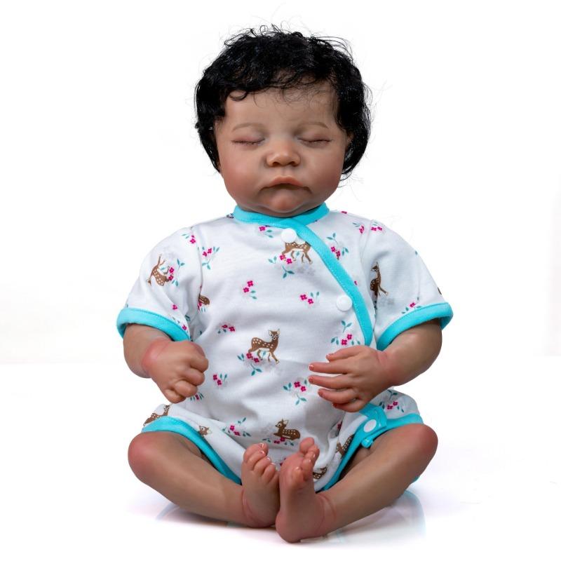 19 дюймов, 49 см, мягкая ткань, афроамериканские куклы Reborn Baby, Леви с закрытыми глазами, черная кожа, детские куклы, игрушки, ручная работа, вьющиеся волосы, новорожденная кукла cloth body
19 дюймов, 49 см, мягкая ткань, афроамериканские куклы Reborn Baby, Леви с закрытыми глазами, черная кожа, детские куклы, игрушки, ручная работа, вьющиеся волосы, новорожденная кукла cloth body