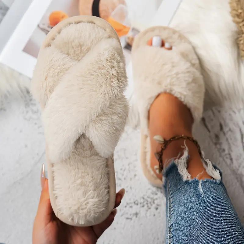 Женские уютные плюшевые шлепанцы с открытым носком и перекрещивающимися ремешками - Мягкие, пушистые домашние тапочки для комфорта осенью и зимой, домашняя обувь 36-37 хаки
Женские уютные плюшевые шлепанцы с открытым носком и перекрещивающимися ремешками - Мягкие, пушистые домашние тапочки для комфорта осенью и зимой, домашняя обувь 36-37 хаки