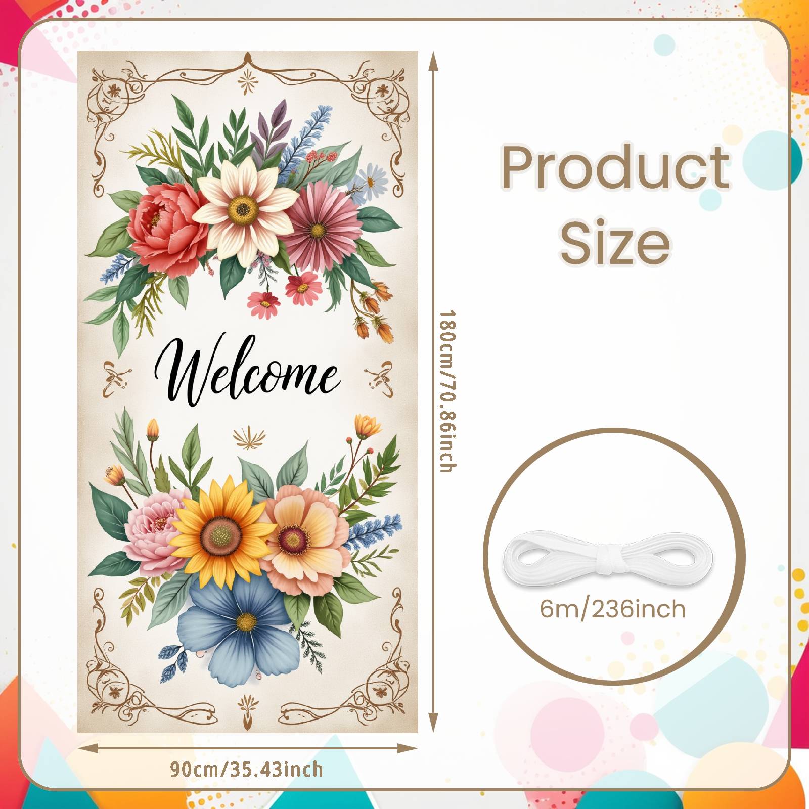 Garden Backdrop Multicolor Flowers Welcome Banner Vintage Garden Backdrop Sunflower Accent Botanical Party Background For Party
Garden Backdrop Multicolor Flowers Welcome Banner Vintage Garden Backdrop Sunflower Accent Botanical Party Background For Party