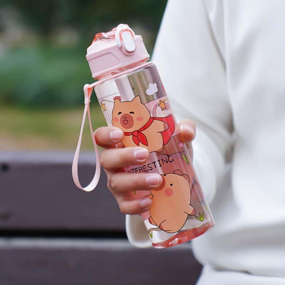 Cute Capybara Water Bottles Cartoon Capybara Drinking Bottle Transparent Plastic Cup Summer зелений
Cute Capybara Water Bottles Cartoon Capybara Drinking Bottle Transparent Plastic Cup Summer зелений