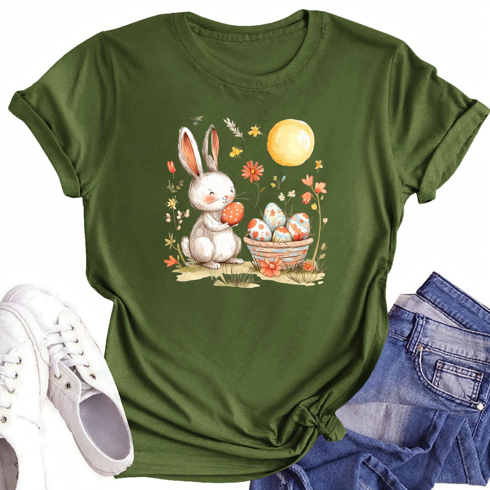 Женская повседневная футболка с круглым вырезом и короткими рукавами с принтом L армия зеленый
Женская повседневная футболка с круглым вырезом и короткими рукавами с принтом L армия зеленый