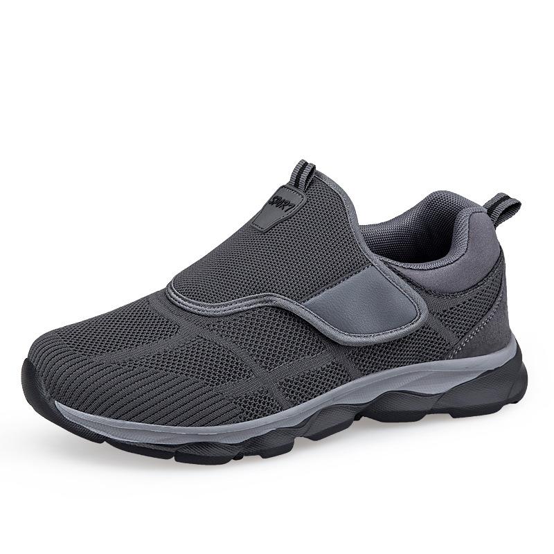 New large size four-season soft sole light and comfortable mesh breathable Velcro casual shoes 46 сірий колір
New large size four-season soft sole light and comfortable mesh breathable Velcro casual shoes 46 сірий колір
