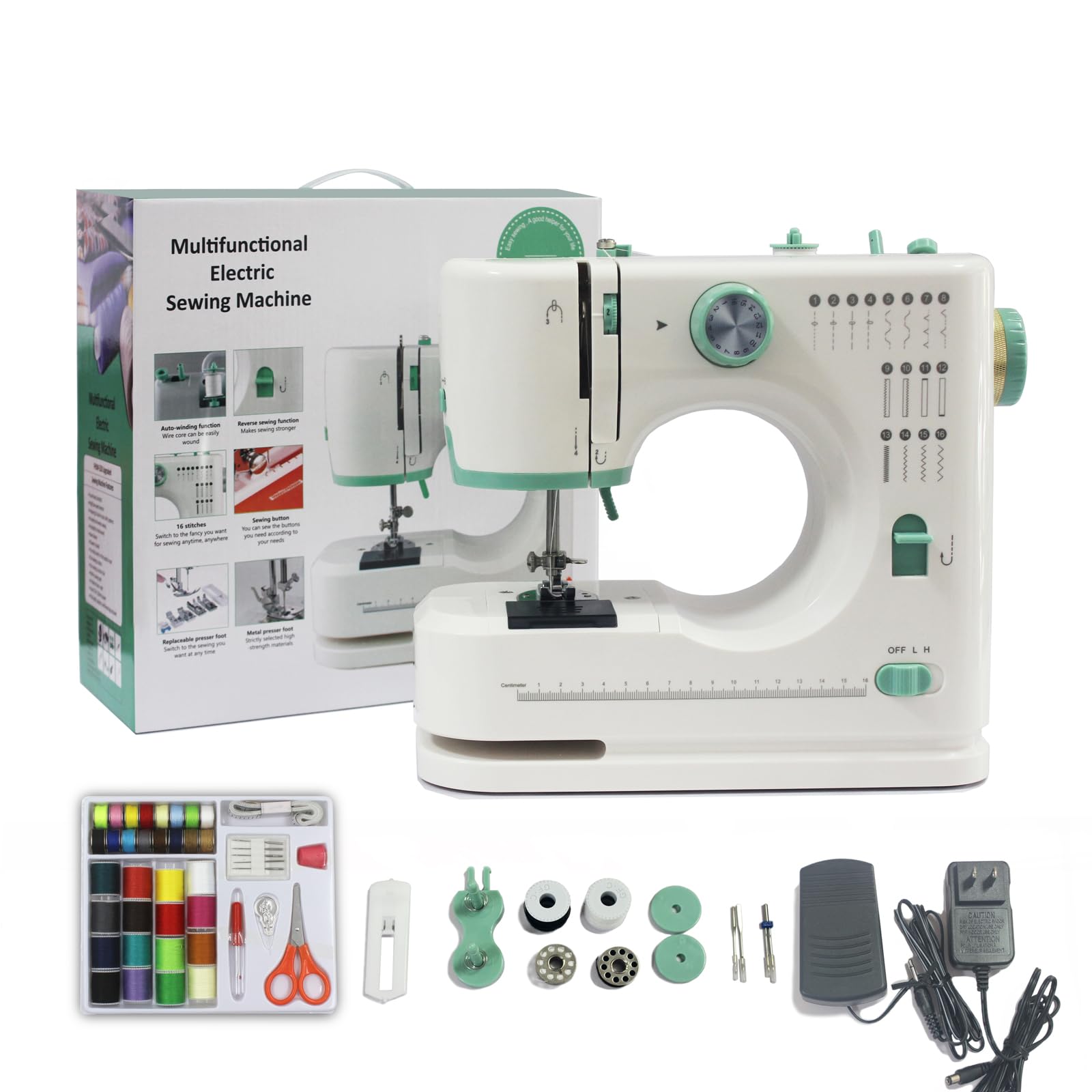 ShyangLiang Home Electric Sewing Compact Sewing Upgraded 16 Easy to Quiet Reverse Stitch LED Hand Adjustable For and Sewing for Beginners Includes
ShyangLiang Home Electric Sewing Compact Sewing Upgraded 16 Easy to Quiet Reverse Stitch LED Hand Adjustable For and Sewing for Beginners Includes