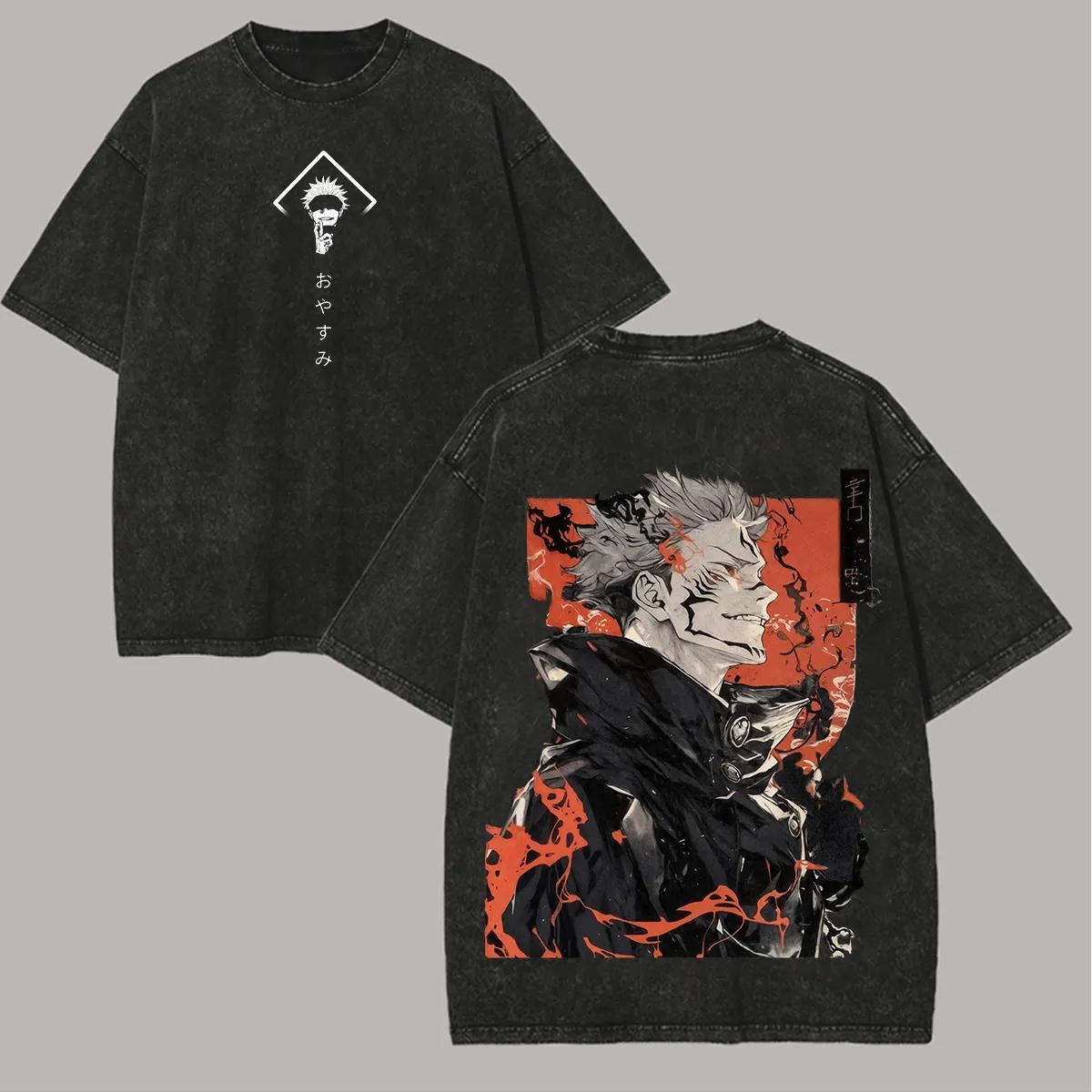 Jujutsu Kaisen Sukuna T Shirt Red Ink Graphic Men Acid Wash Oversized Streetwear Anime Satoru Gojo Cotton Vintage Top Tee M
Jujutsu Kaisen Sukuna T Shirt Red Ink Graphic Men Acid Wash Oversized Streetwear Anime Satoru Gojo Cotton Vintage Top Tee M
