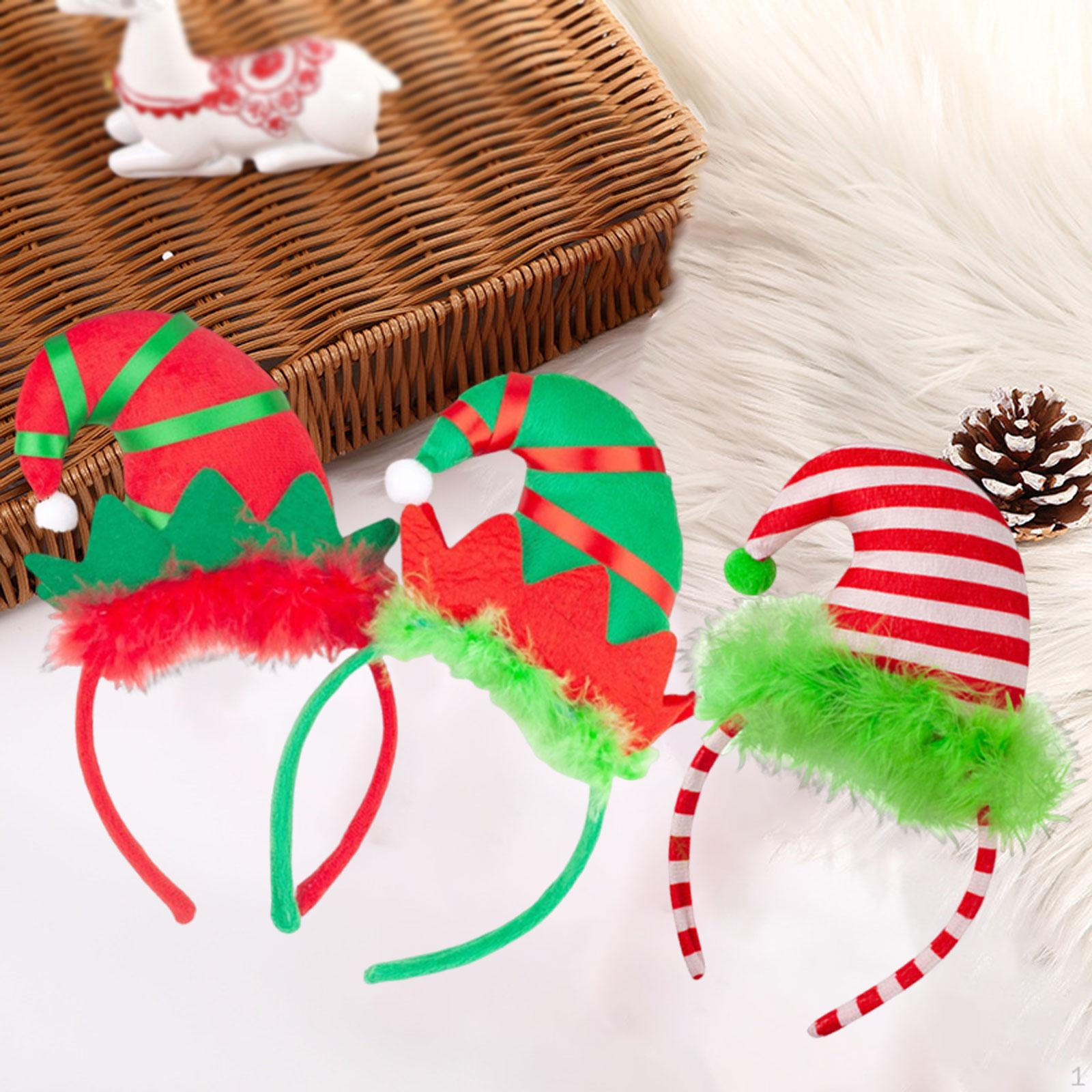 3x Christmas Hat Headbands Costume Accessory for Stage Performance Festival
3x Christmas Hat Headbands Costume Accessory for Stage Performance Festival