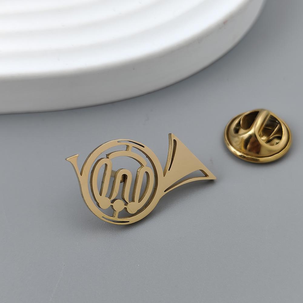 Gilded horn instrument badge, suit lapel pin, men s party elegant badge, women s anti-exposure decorative buttons. золотий
Gilded horn instrument badge, suit lapel pin, men s party elegant badge, women s anti-exposure decorative buttons. золотий