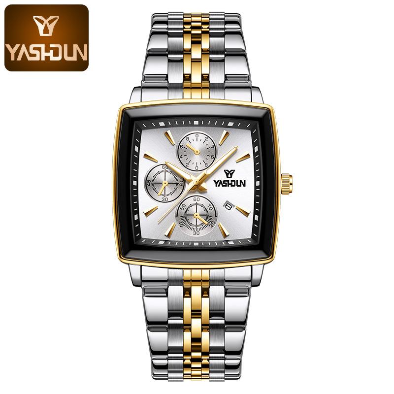 Top Brand New Square Men s Watch Light Luxury Elegant Business Casual Steel Belt Luminous Waterproof Wristwatch
Top Brand New Square Men s Watch Light Luxury Elegant Business Casual Steel Belt Luminous Waterproof Wristwatch