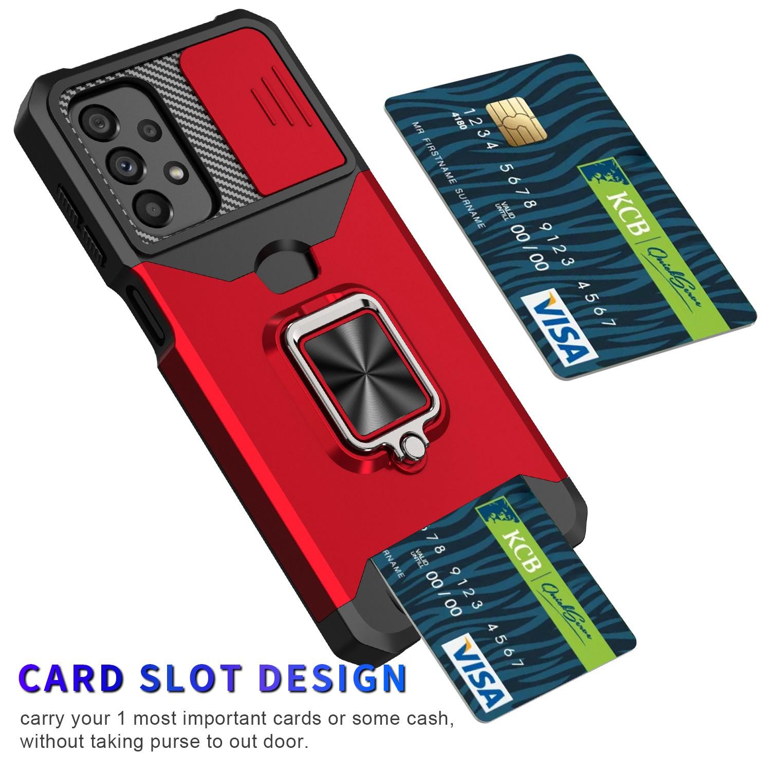 For Samsung Galaxy A23 4G/5G (Global Version) PC+TPU Camera Slider Phone Case Well-protected Anti-drop Card Slot+Metal Kickstand Design Shell Black
For Samsung Galaxy A23 4G/5G (Global Version) PC+TPU Camera Slider Phone Case Well-protected Anti-drop Card Slot+Metal Kickstand Design Shell Black
