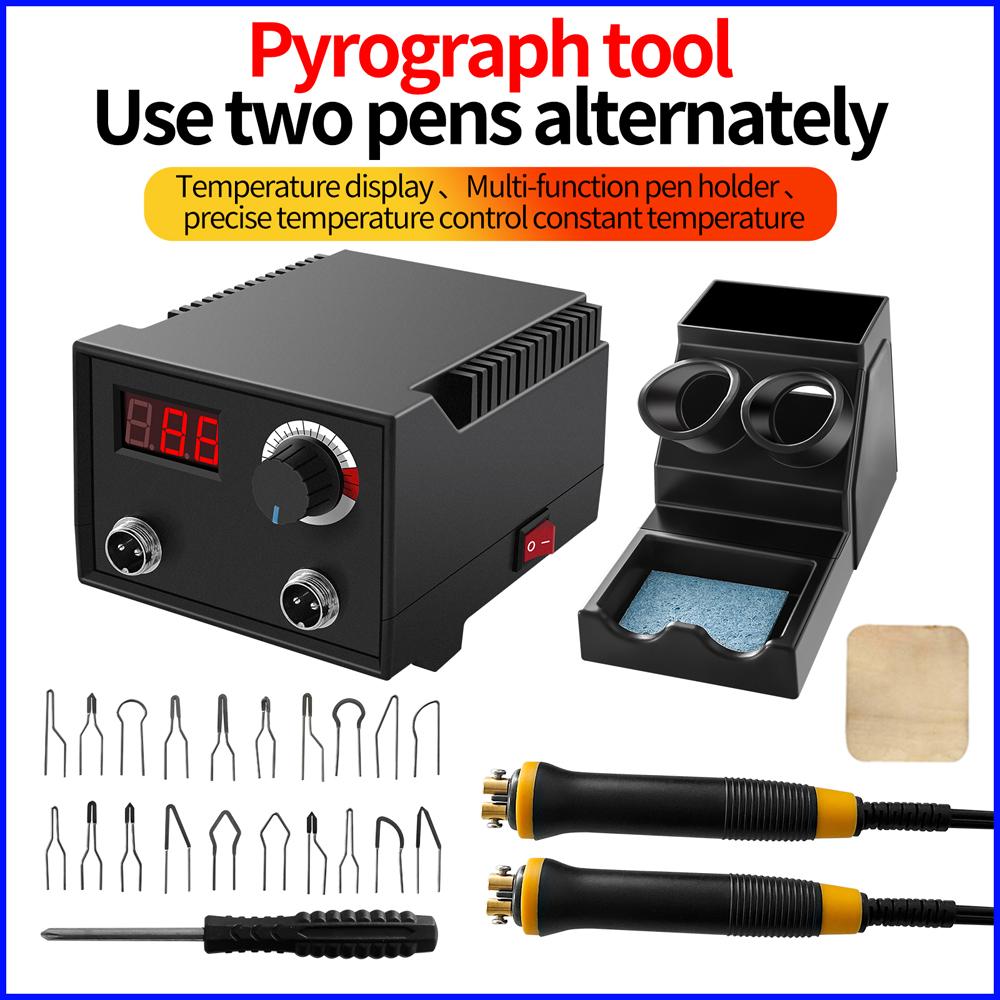 100W Multifunctional Digital Display Electric Gourd Wooden Pyrography NaMachine with 20pcs Hting Pen Hds
100W Multifunctional Digital Display Electric Gourd Wooden Pyrography NaMachine with 20pcs Hting Pen Hds