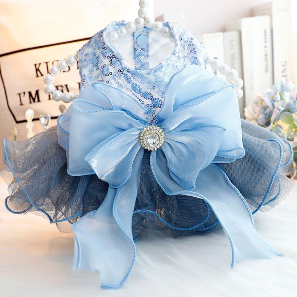 Organza Princess Dress Big Bow Pet Skirt Fairy Dress Puppy Skirt Photograph Prop XL синій
Organza Princess Dress Big Bow Pet Skirt Fairy Dress Puppy Skirt Photograph Prop XL синій