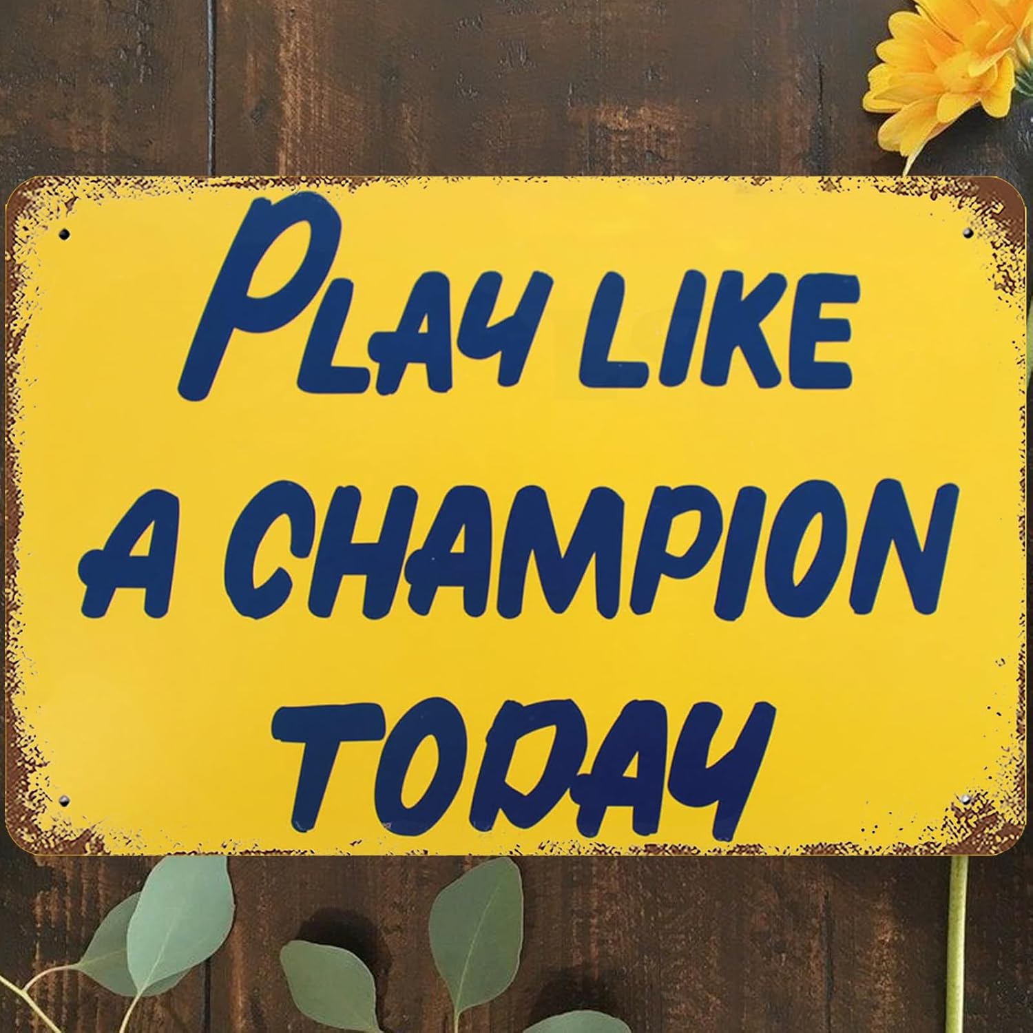 8X 12 Vintage Metal Tin Sign Inspirational Sport Play Classic Quotes Yellow Wall Art Decor Play Like A Today Poster 20x30cm(7.8x11.8inch)
8X 12 Vintage Metal Tin Sign Inspirational Sport Play Classic Quotes Yellow Wall Art Decor Play Like A Today Poster 20x30cm(7.8x11.8inch)