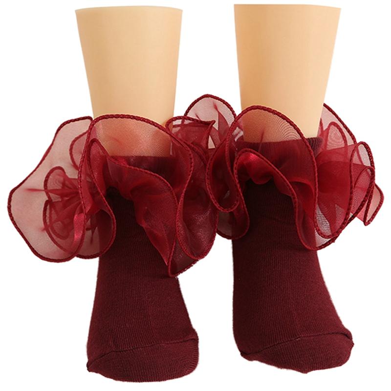 Детские носки, пышные кружевные носки принцессы, однотонные короткие носки для девочек S вино красного
Детские носки, пышные кружевные носки принцессы, однотонные короткие носки для девочек S вино красного