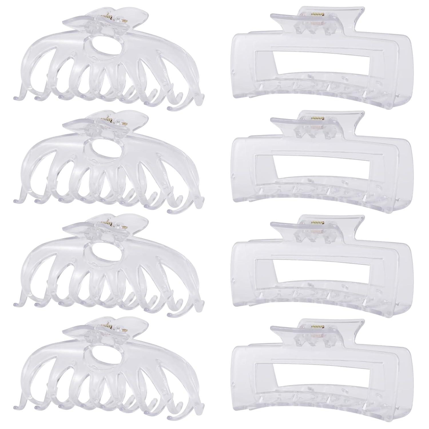 8 Pack 4.3 Inch Large Hair Claw Clips for Women Thin Thick Curly Hair, Big Matte Banana Clips,Strong Hold jaw clips
8 Pack 4.3 Inch Large Hair Claw Clips for Women Thin Thick Curly Hair, Big Matte Banana Clips,Strong Hold jaw clips