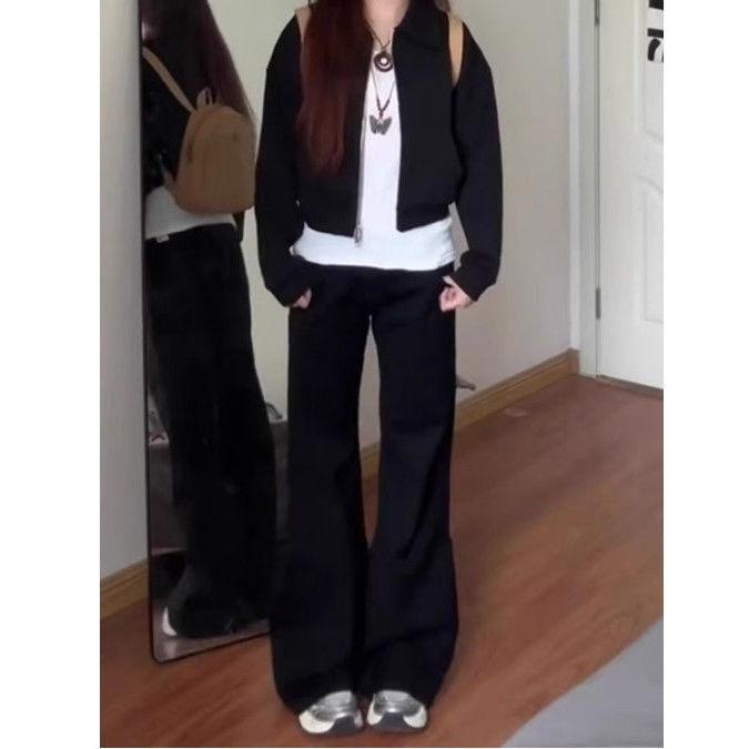 Black Women s Non-Stick Micro Flare Slimming Jeans - Spring/Summer Straight Leg Loose Fit S
Black Women s Non-Stick Micro Flare Slimming Jeans - Spring/Summer Straight Leg Loose Fit S