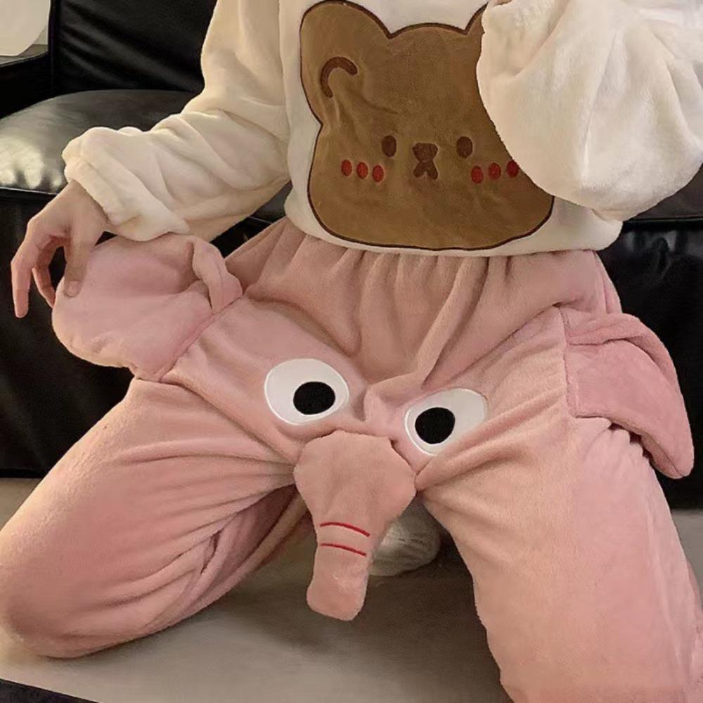 Pig Fleece Pajama Pants 3D Ears Sleepwear Women Men Novelty Elephant Trunk Trousers Men Women L-Blue Elephant
Pig Fleece Pajama Pants 3D Ears Sleepwear Women Men Novelty Elephant Trunk Trousers Men Women L-Blue Elephant