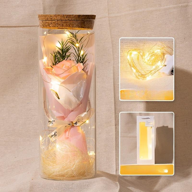 Elegant Preserved Rose Lantern - Handcrafted Glass Cloche with Warm LED Lights, A Keepsake Gift for Girlfriend & Bestie
Elegant Preserved Rose Lantern - Handcrafted Glass Cloche with Warm LED Lights, A Keepsake Gift for Girlfriend & Bestie