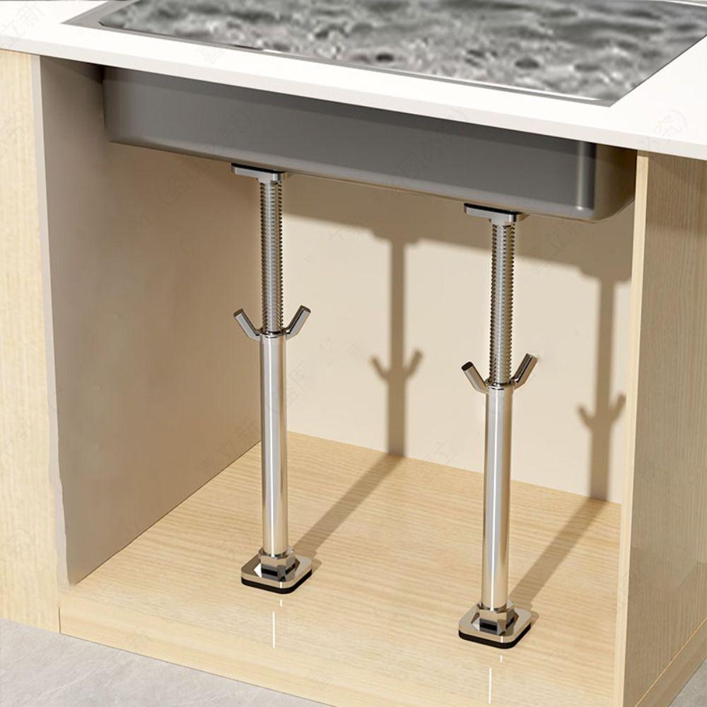 Stainless Steel Undermount Sink Brackets Adjustable Adjustable Sink Legs Kitchen срібний
Stainless Steel Undermount Sink Brackets Adjustable Adjustable Sink Legs Kitchen срібний