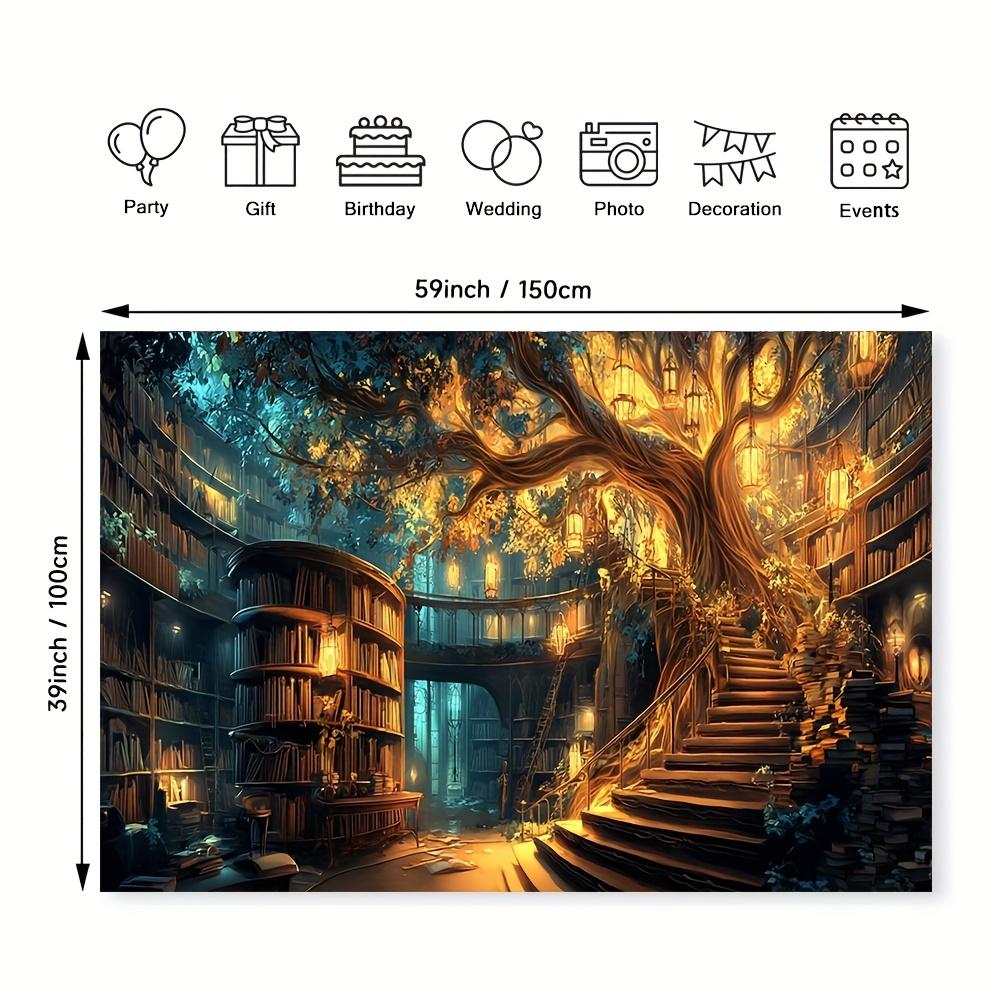 VIKAMAMagic Fairy Tale Tree Bookshelf Background Wall Tapestry Suitable for Party Photography Background Living Room Decoration 74x94cm(29x37in)
VIKAMAMagic Fairy Tale Tree Bookshelf Background Wall Tapestry Suitable for Party Photography Background Living Room Decoration 74x94cm(29x37in)