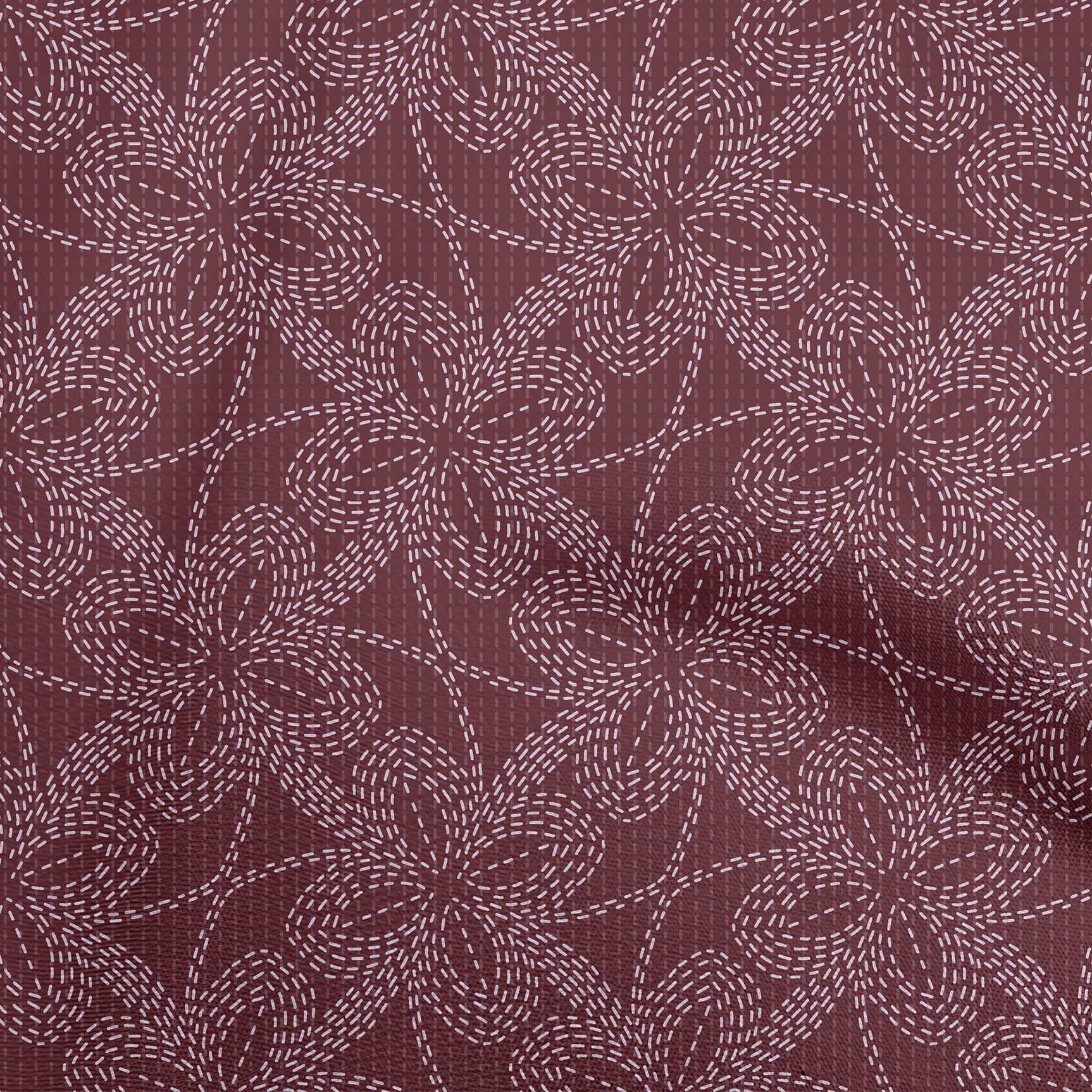 oneOone Cotton Flex Maroon Fabric Running Stitch Floral Quilting Material Print Швейна тканина у дворі 40 дюймів 42 Inch Wide - Viscose Chiffon фіолетовий
oneOone Cotton Flex Maroon Fabric Running Stitch Floral Quilting Material Print Швейна тканина у дворі 40 дюймів 42 Inch Wide - Viscose Chiffon фіолетовий