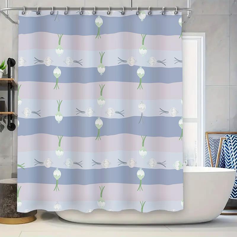 Modern Bath Curtains With Floral Design Blue Striped Shower Curtain For Bathroom Decoration. This Title Effectively Uses Descrip W60H190(CM)-1 Pcs
Modern Bath Curtains With Floral Design Blue Striped Shower Curtain For Bathroom Decoration. This Title Effectively Uses Descrip W60H190(CM)-1 Pcs
