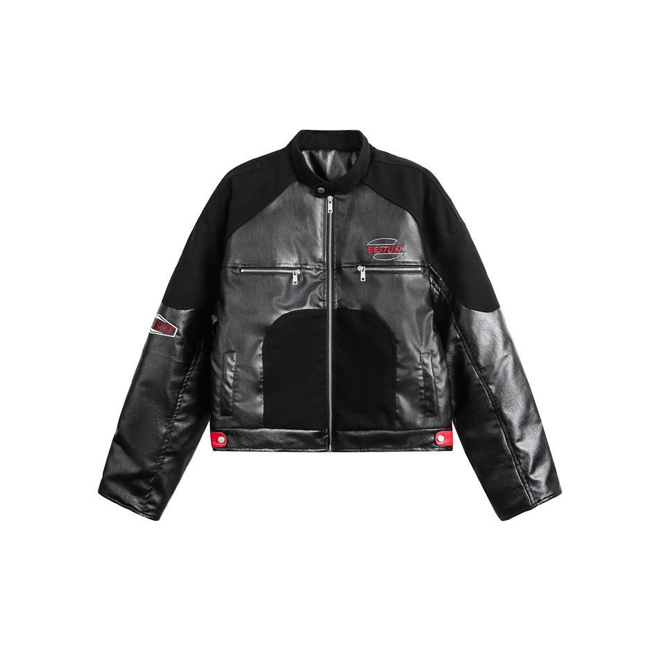 STAFFPICK Unisex Retro Patchwork PU Leather Racing Jacket: Winter Motorcycle Wear MY103 M чорний
STAFFPICK Unisex Retro Patchwork PU Leather Racing Jacket: Winter Motorcycle Wear MY103 M чорний