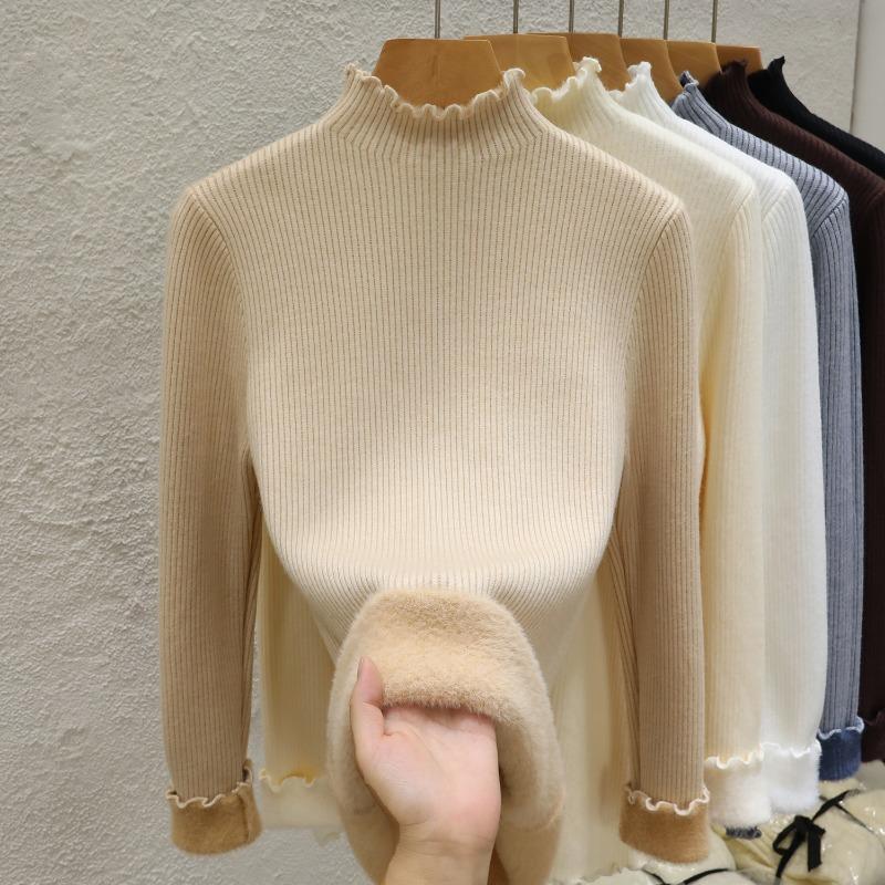 Теплый флисовый свитер-пуловер с полувысоким воротником для женщин, осенне-зимний толстый вязаный свитер с однотонной основой и длинным рукавом, повседневный женский трикотаж 24951 One Size
Теплый флисовый свитер-пуловер с полувысоким воротником для женщин, осенне-зимний толстый вязаный свитер с однотонной основой и длинным рукавом, повседневный женский трикотаж 24951 One Size