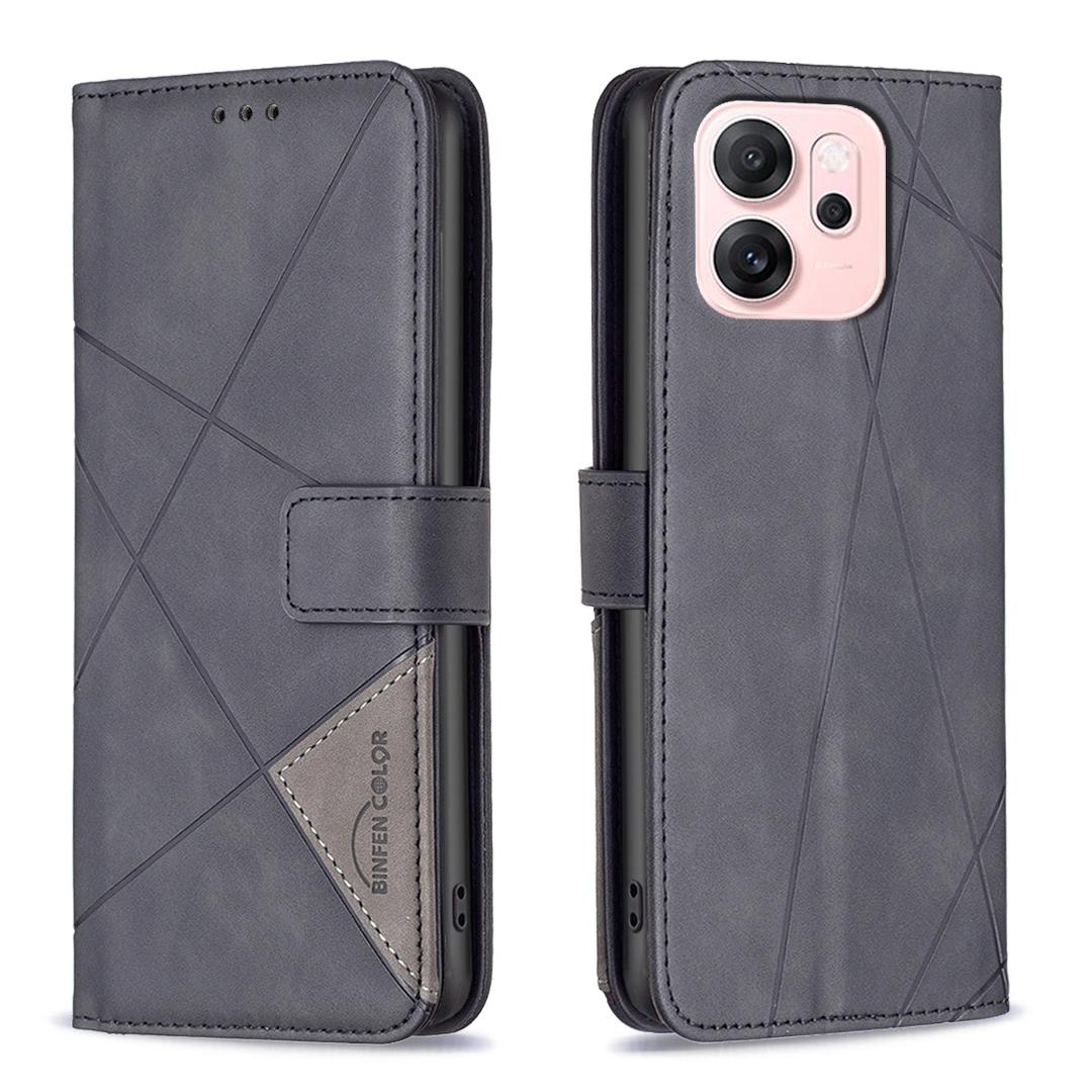 For Oppo Reno14 F 5G Phone Case BINFEN COLOR Wallet Stand Geometry Imprinted Leather Cover Black
For Oppo Reno14 F 5G Phone Case BINFEN COLOR Wallet Stand Geometry Imprinted Leather Cover Black
