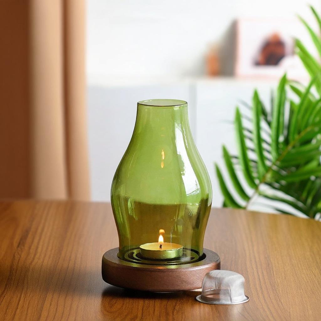 Vintage Glass Aromatherapy Candle Warmer for Wax Melts Essential Oil Bedroom Home Decor Relaxation Gift зелений
Vintage Glass Aromatherapy Candle Warmer for Wax Melts Essential Oil Bedroom Home Decor Relaxation Gift зелений