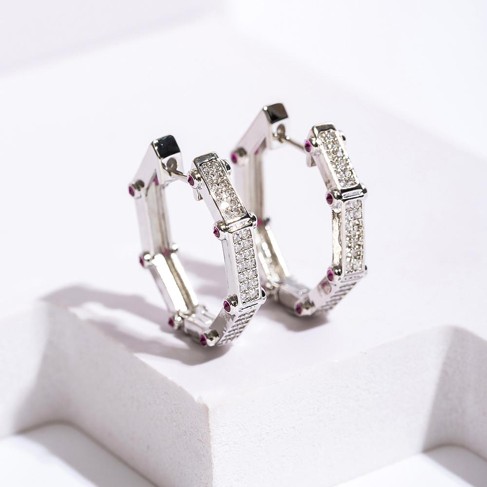 Luxury Eight-sided Full Pavé Zircon Big Earrings for Women Perfect for Nobleman Evening Party and Festival Gift
Luxury Eight-sided Full Pavé Zircon Big Earrings for Women Perfect for Nobleman Evening Party and Festival Gift