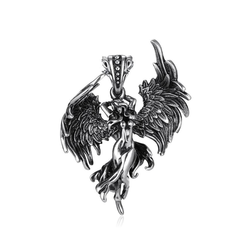 Винтажное ожерелье Кулон Ангел Мужчина Цепочка Модная бижутерия Женщины Хип-хоп Подарки Silver Pendant
Винтажное ожерелье Кулон Ангел Мужчина Цепочка Модная бижутерия Женщины Хип-хоп Подарки Silver Pendant