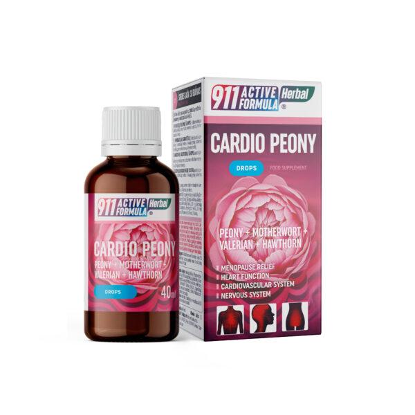 911 Active Formula Herbal Cardio Peony Heart Drops with Peony 40ml
911 Active Formula Herbal Cardio Peony Heart Drops with Peony 40ml