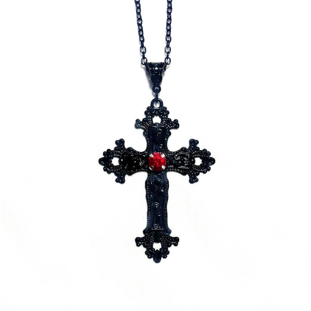 Y2K Punk Colored Crystal Black Lacework Cross Pendant Necklace for Women Halloween Party Gothic Collar Chain Gothic Jewelry Gift красный
Y2K Punk Colored Crystal Black Lacework Cross Pendant Necklace for Women Halloween Party Gothic Collar Chain Gothic Jewelry Gift красный