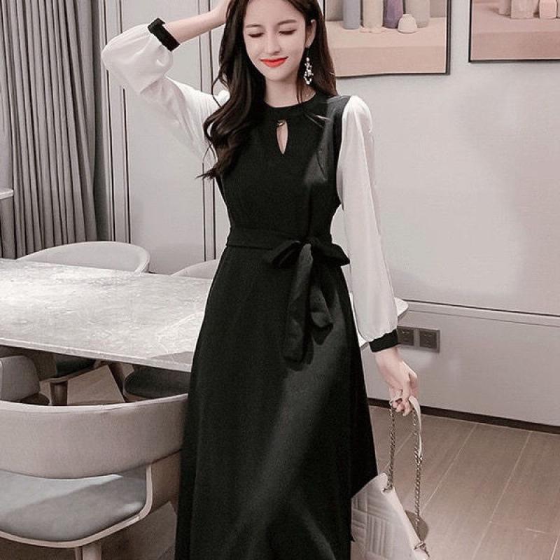 French 2025 Elegant Slimming Waist-Cinched Long-Sleeved Dress for Spring and Autumn in Korean Style. Large
French 2025 Elegant Slimming Waist-Cinched Long-Sleeved Dress for Spring and Autumn in Korean Style. Large