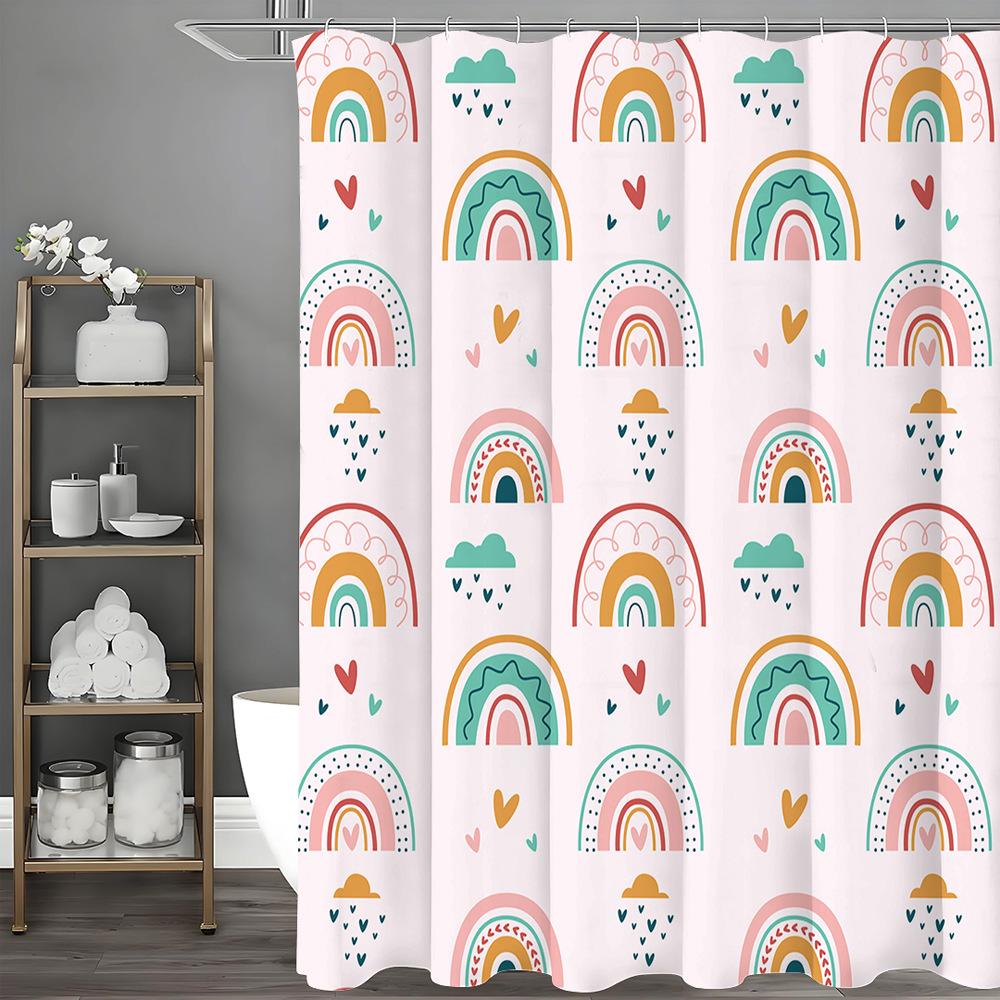 Pastel Rainbow Archway Shower Curtain Washable Dirt-Resistant Shower Head Waterproof Polyester Bath Curtain For Home Decor W60H190(CM)-1 Pcs
Pastel Rainbow Archway Shower Curtain Washable Dirt-Resistant Shower Head Waterproof Polyester Bath Curtain For Home Decor W60H190(CM)-1 Pcs
