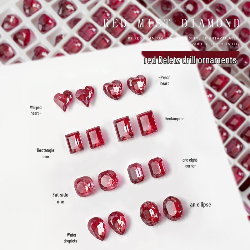 K9 Nail Art Rhinestones: Twisted Heart, Rectangle, Octagon, Fat Square, Red DeLite (2 pcs)
K9 Nail Art Rhinestones: Twisted Heart, Rectangle, Octagon, Fat Square, Red DeLite (2 pcs)