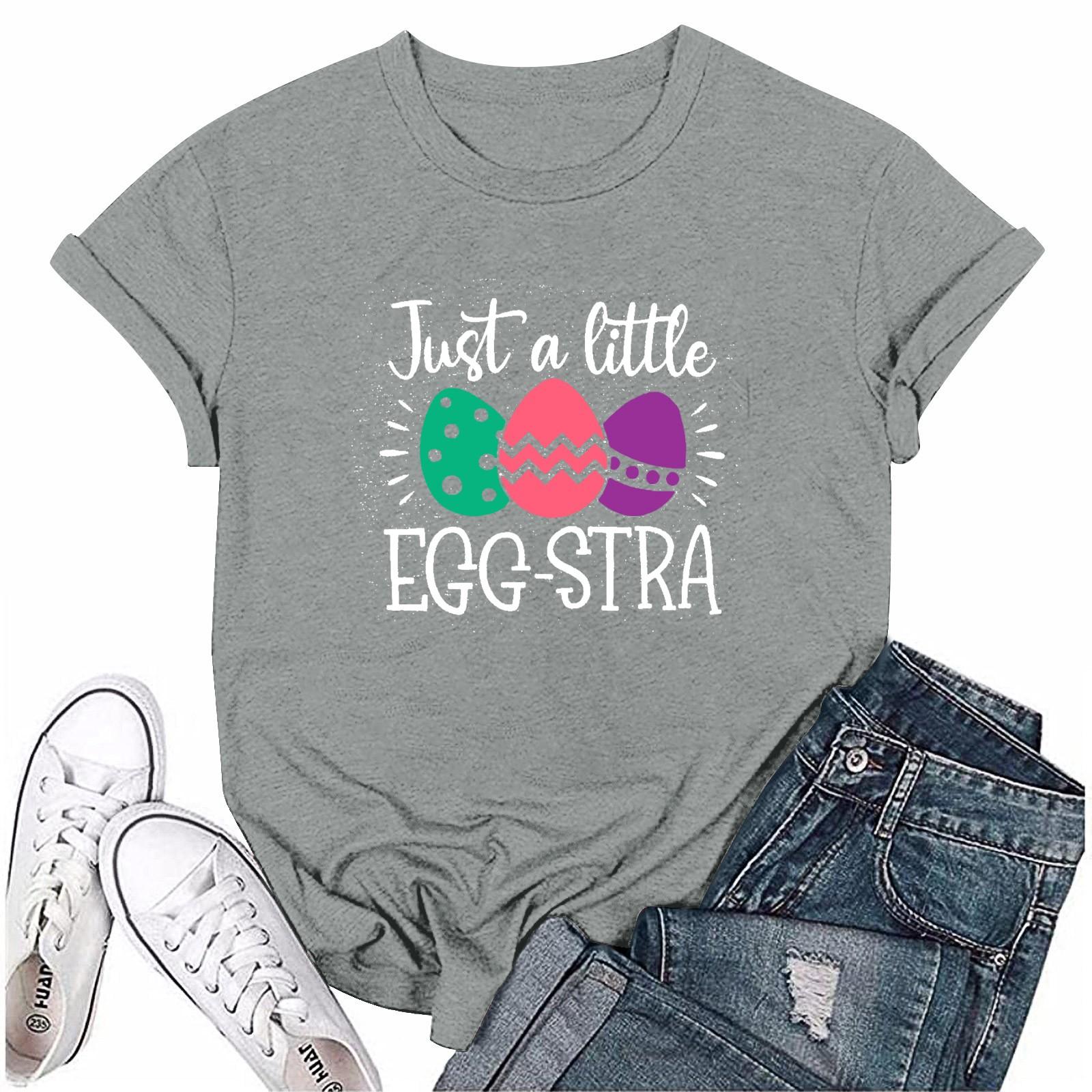 Женская модная пасхальная принтованная повседневная плиссированная круглая футболка с коротким рукавом XL
Женская модная пасхальная принтованная повседневная плиссированная круглая футболка с коротким рукавом XL