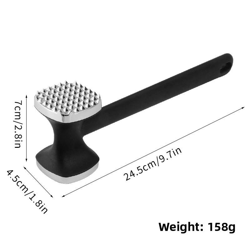 Aluminum Alloy Meat Tenderizer Hammer Dual-Sided Kitchen Mallet for Steak, Pork Beef 1pcs
Aluminum Alloy Meat Tenderizer Hammer Dual-Sided Kitchen Mallet for Steak, Pork Beef 1pcs