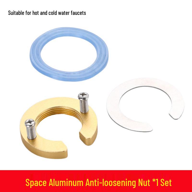 Anti-Loosening Nut Fastener for Cold/Hot Faucet Installation
Anti-Loosening Nut Fastener for Cold/Hot Faucet Installation