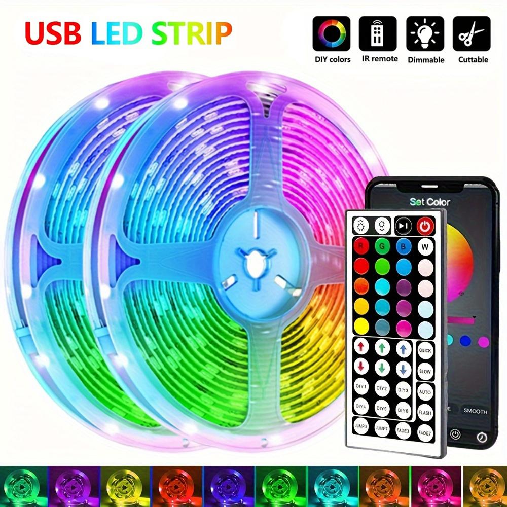 5050 16/LED Strip Lights Bluetooth App IR Control RGB USB Bright Best Suit For Bedroom TV Wall And Living Room Decoration Party 1M
5050 16/LED Strip Lights Bluetooth App IR Control RGB USB Bright Best Suit For Bedroom TV Wall And Living Room Decoration Party 1M