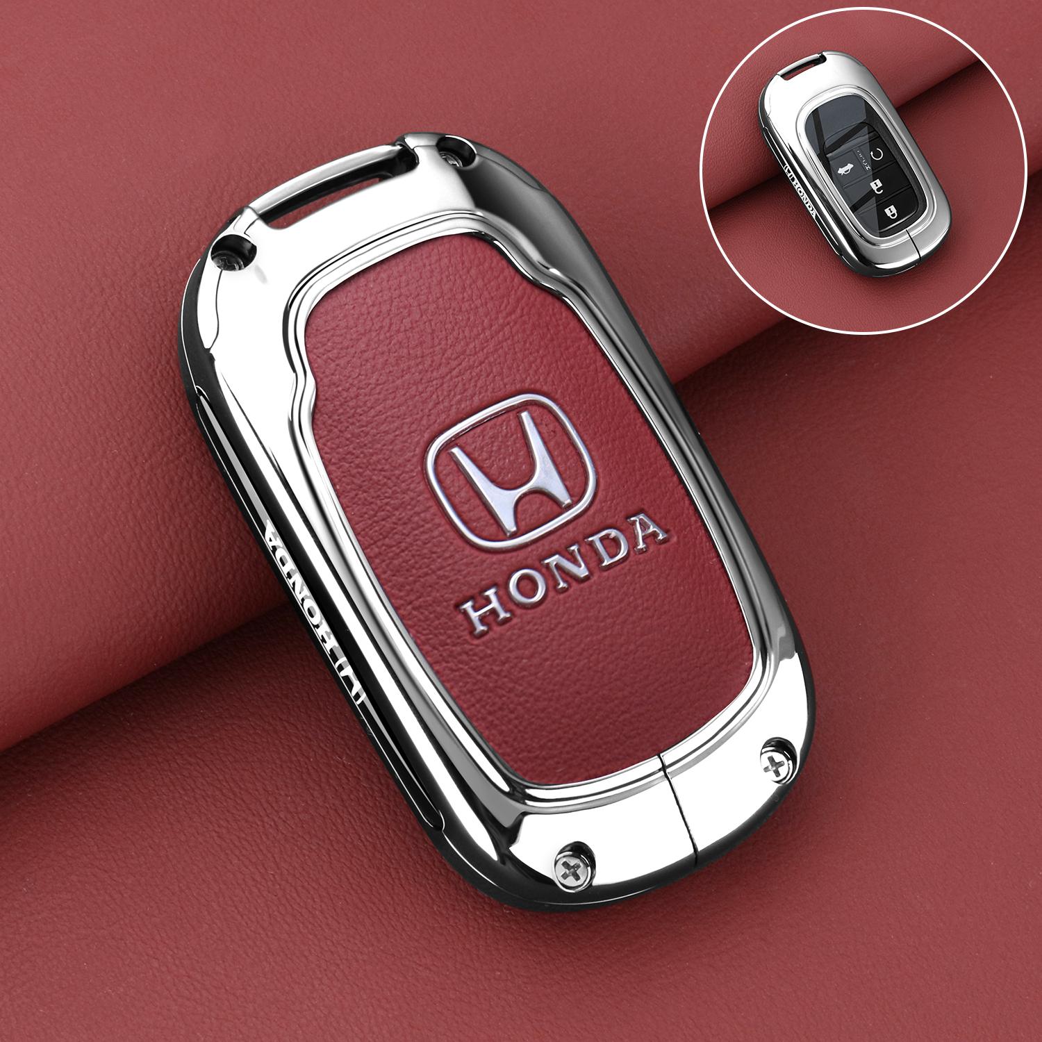 Leather Zinc Alloy Car Remote Key Case Cover For Honda Civic 11th Gen Accord Vezel Freed Pilot CRV 2021 2022 Protector Accessory
Leather Zinc Alloy Car Remote Key Case Cover For Honda Civic 11th Gen Accord Vezel Freed Pilot CRV 2021 2022 Protector Accessory