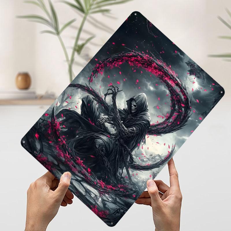 Dark Reaper With Crimson Petals Metal Poster Customized Wall Art Retro Vintage Tinplate Signs for Decoration At Home Decorations 20x30cm(7.8x11.8inch)
Dark Reaper With Crimson Petals Metal Poster Customized Wall Art Retro Vintage Tinplate Signs for Decoration At Home Decorations 20x30cm(7.8x11.8inch)