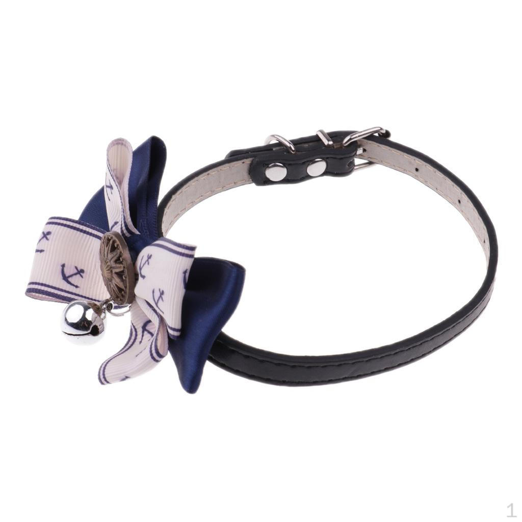 Bow PU Leather dog Bell Bowknot Necklace 3#M
Bow PU Leather dog Bell Bowknot Necklace 3#M
